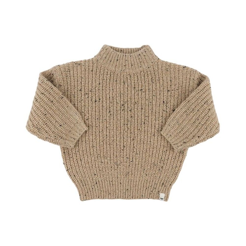 Oh Baby! Girls  Speckle Knit Grandpa Knitted Pullover
